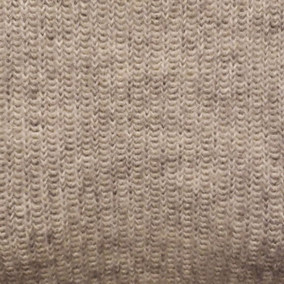 Wool-Blend Peekaboo Sweater in Pearl Heather - Picture 2 of 5